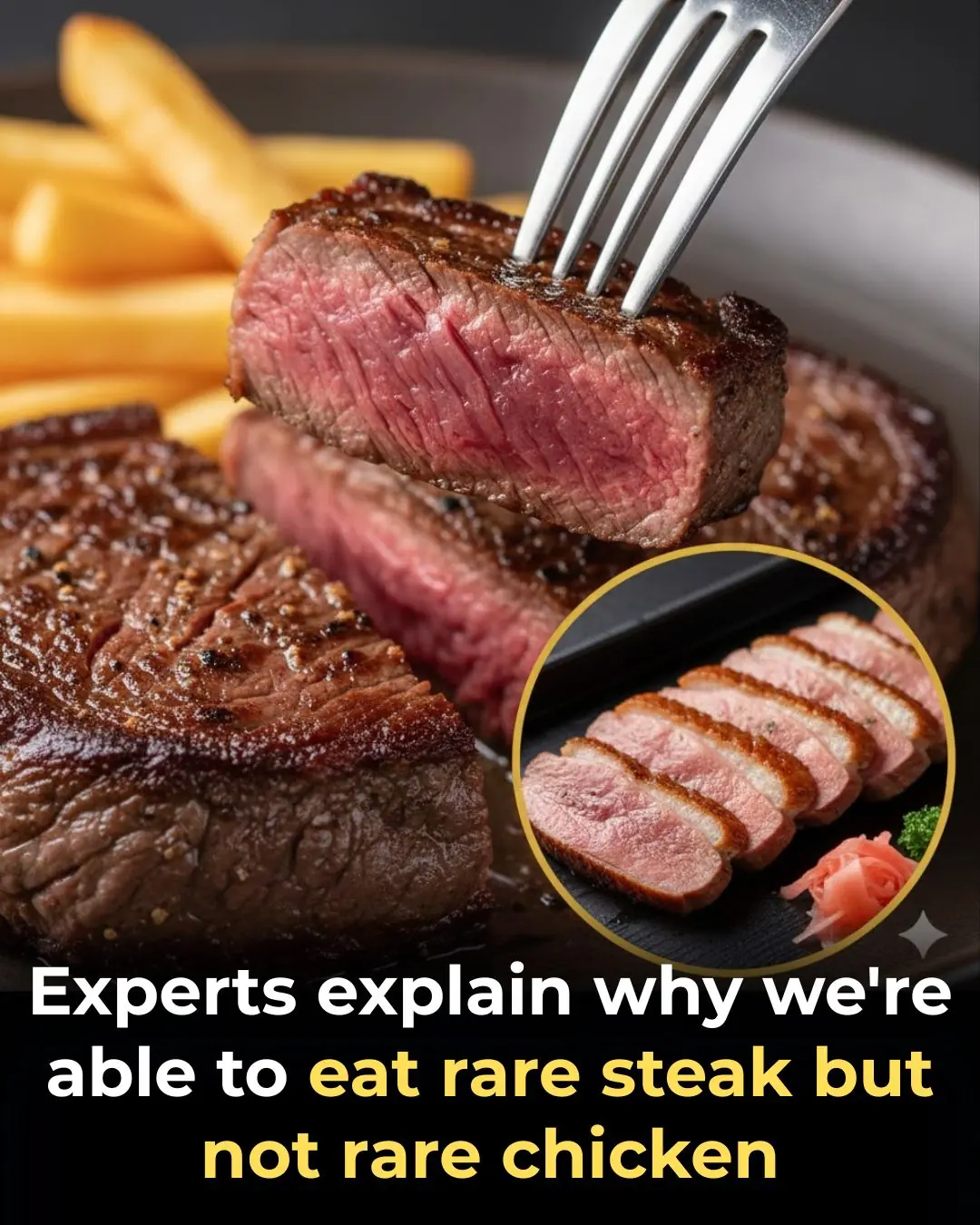 The Science of Rare Steak Versus Rare Chicken