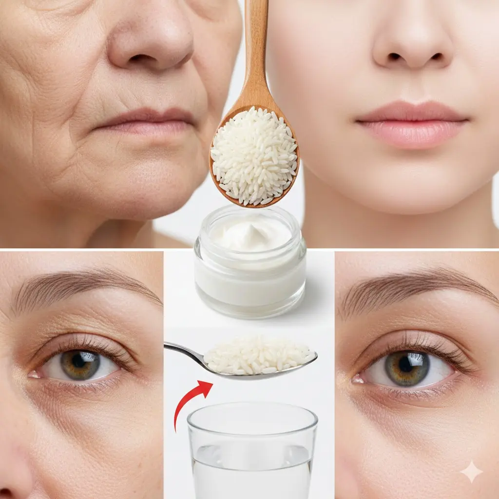 Erase Wrinkles Overnight with Rice Water: Look 20 Years Younger by Morning