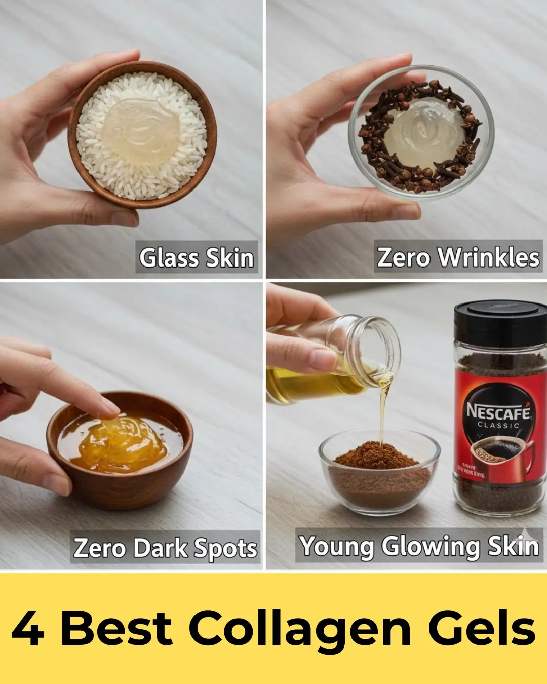 4 Best Collagen Gels For Wrinkle Free , Glowing Flawless Skin