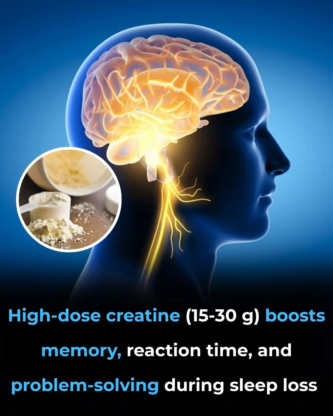 High-Dose Creatine May Sharpen Memory, Reaction Time, and Problem-Solving After a Sleepless Night