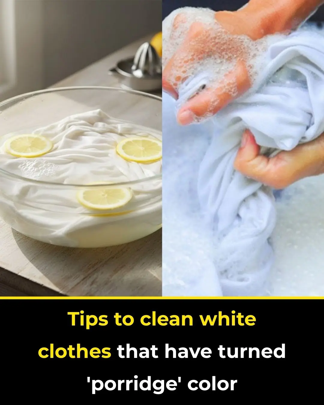 Tips to Restore White Clothes That Have Turned Yellow or Dull
