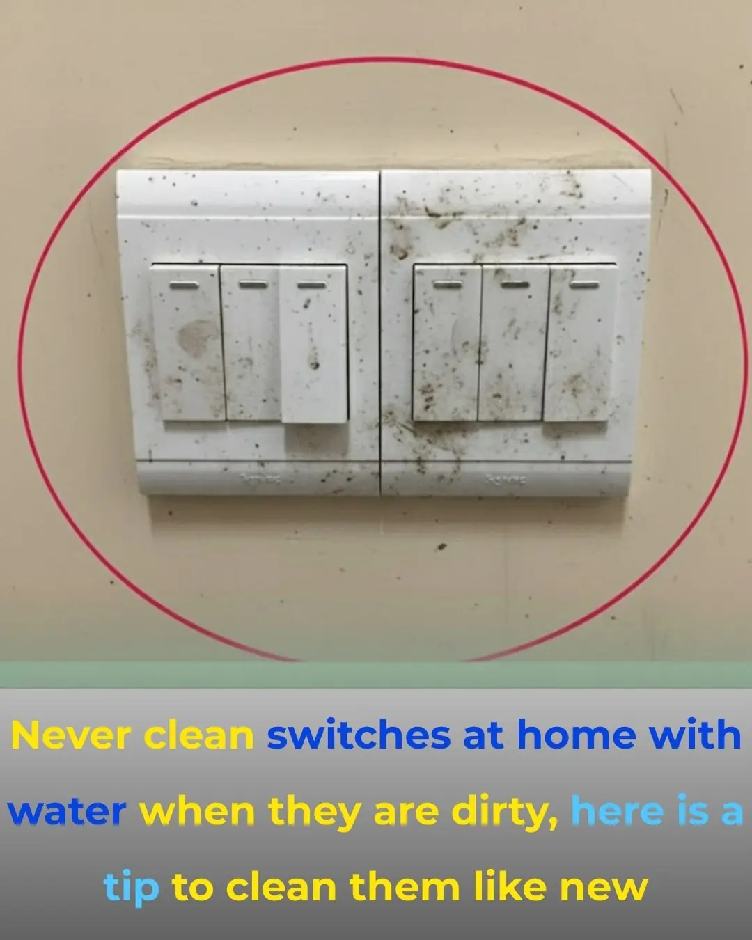 Never Clean Your Light Switches with Water! Here’s a Safe Trick to Make Them Spotless