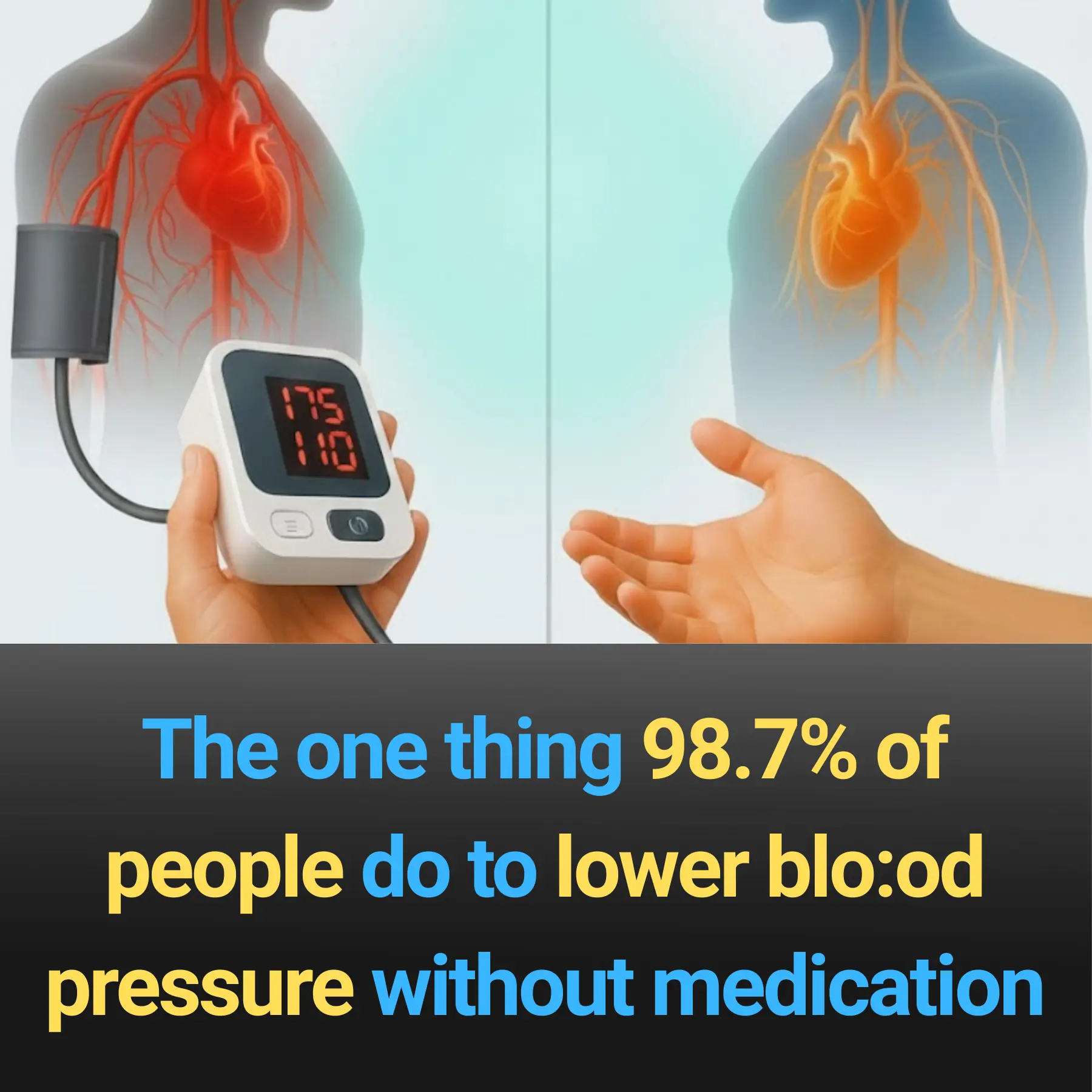 The one thing 98.7% of people do to lower blood pressure without medication