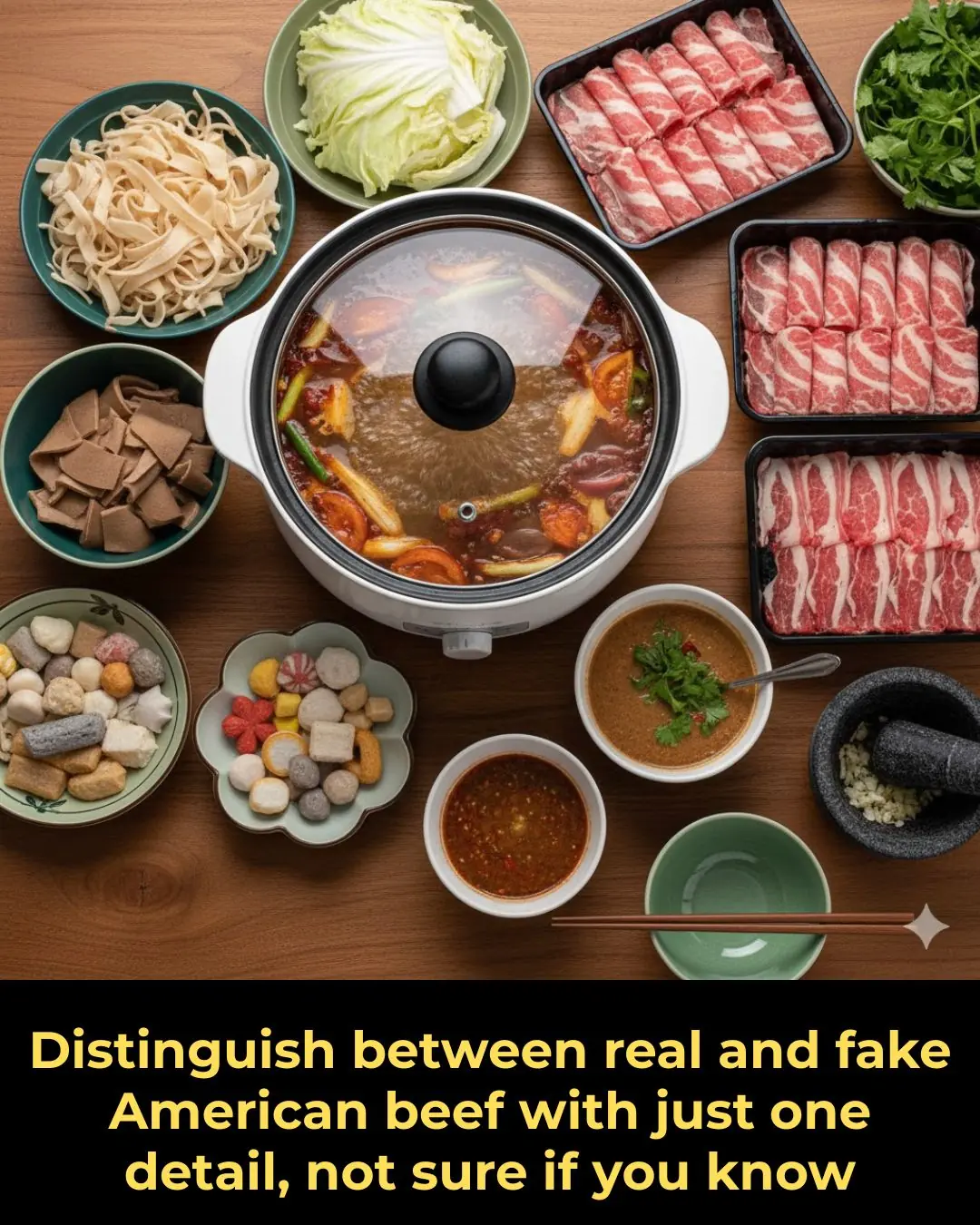 Distinguish between real and fake American beef with just one detail, not sure if you know