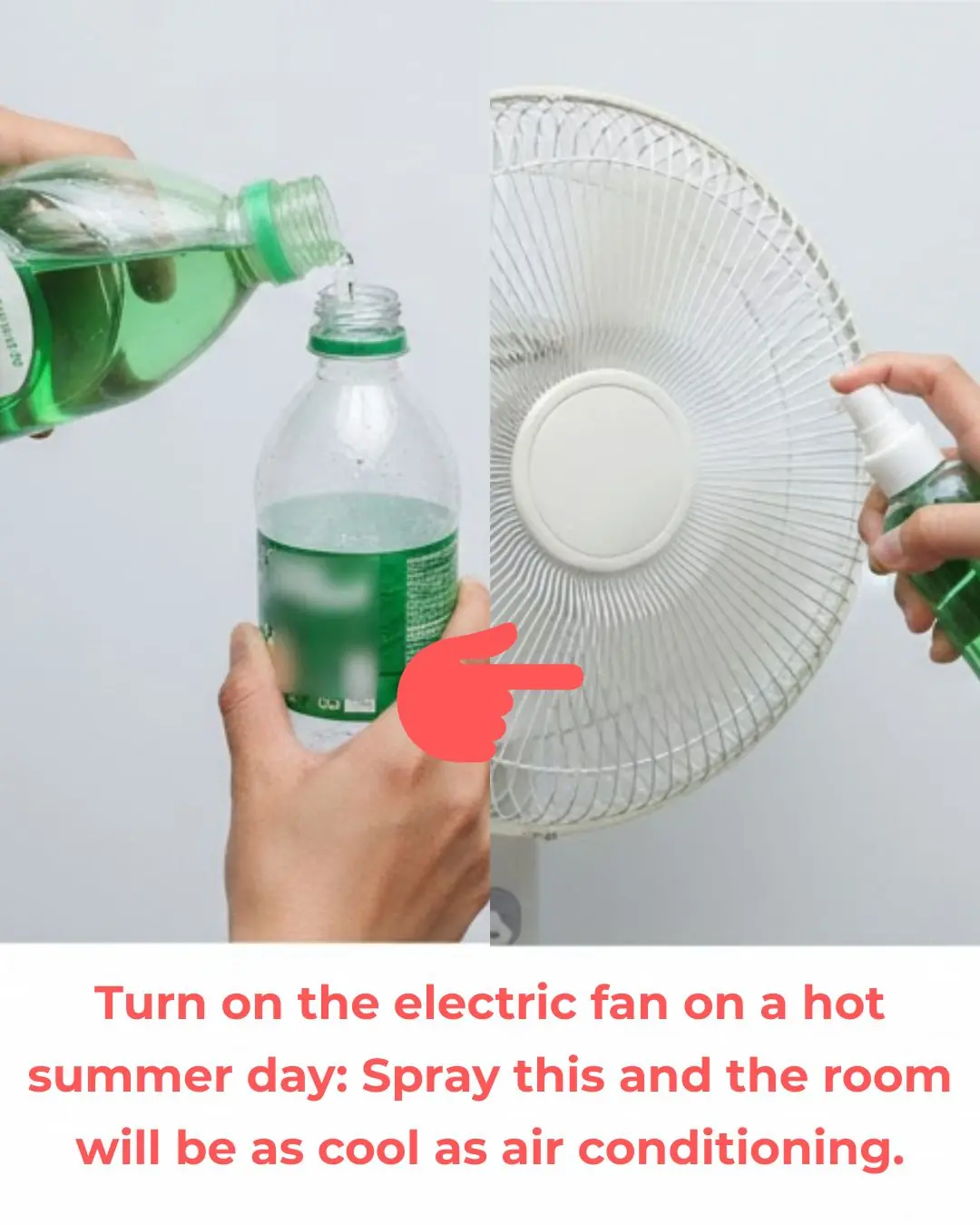 Turn on the electric fan on a hot summer day: Spray this and the room will be as cool as air conditioning.