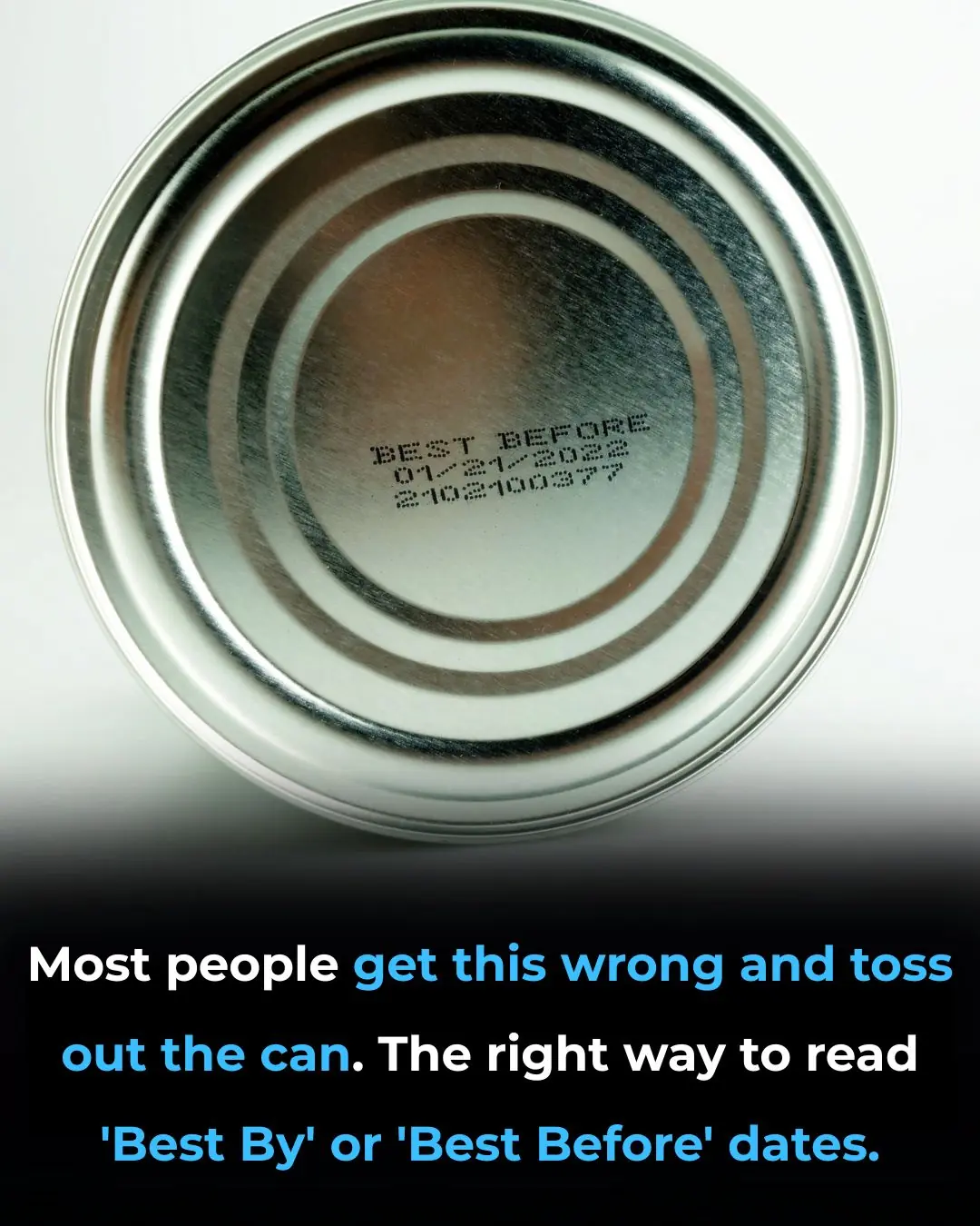 Most people get this wrong and toss out the can. Here’s the right way to read ‘Best By’ or ‘Best Before’ dates