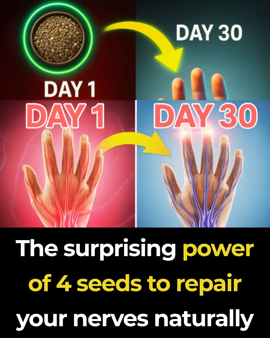 The surprising power of 4 seeds to repair your nerves naturally