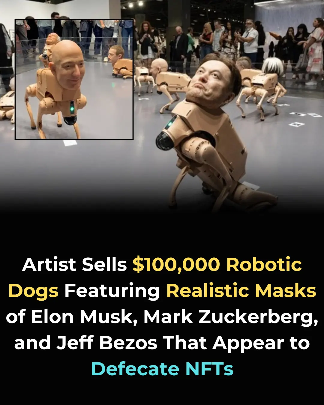 Sebastian Errazuriz’s Robotic Dogs: A Satirical Commentary on Tech Billionaires and the NFT Market