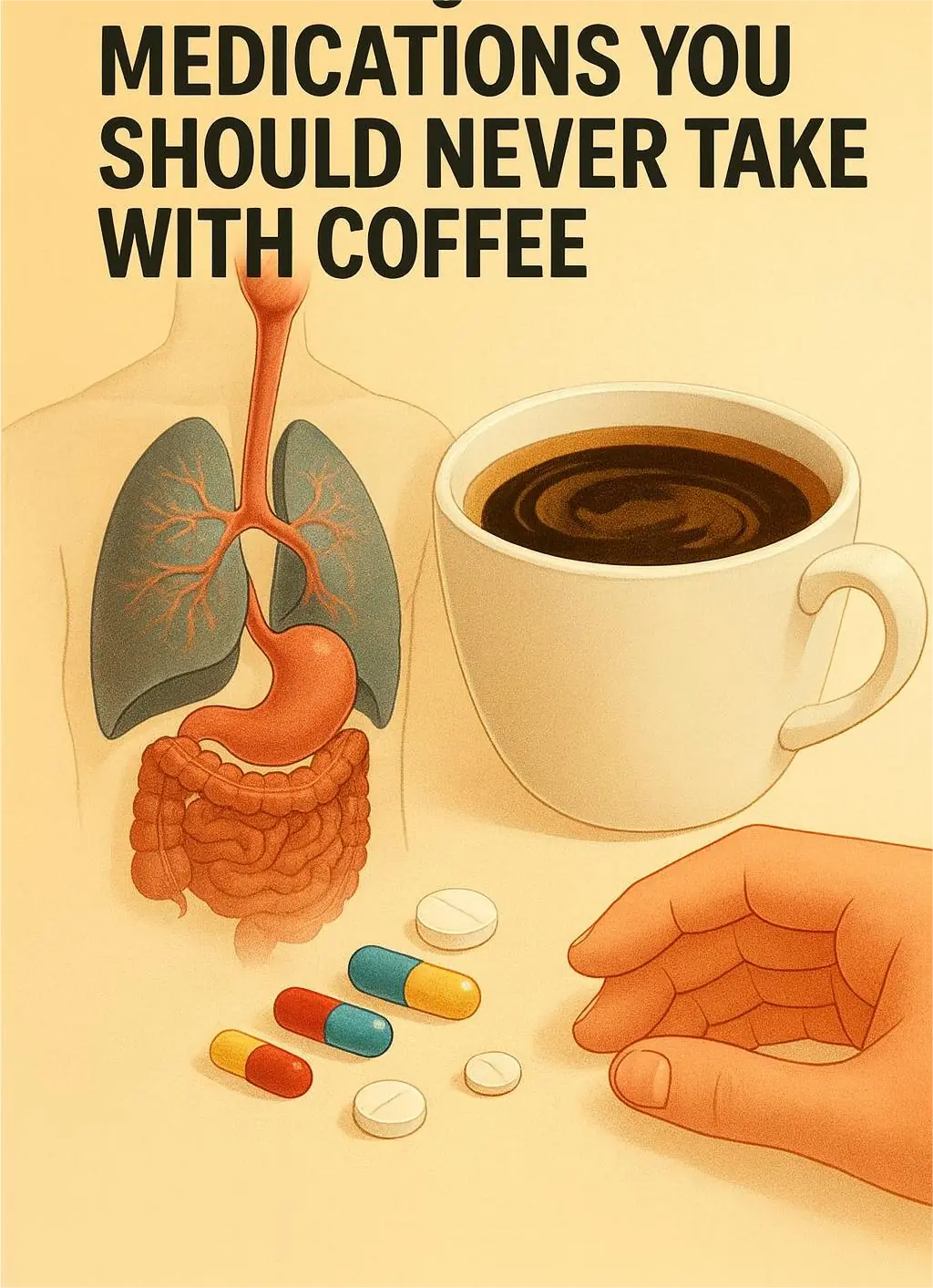 MEDICATIONS YOU SHOULD NEVER TAKE WITH COFFEE