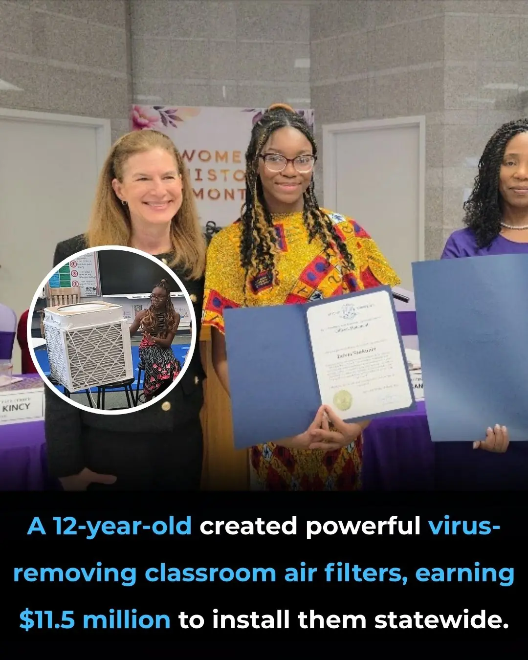 Student Innovator Creates Affordable DIY Air Purifiers, Earning Millions in Funding