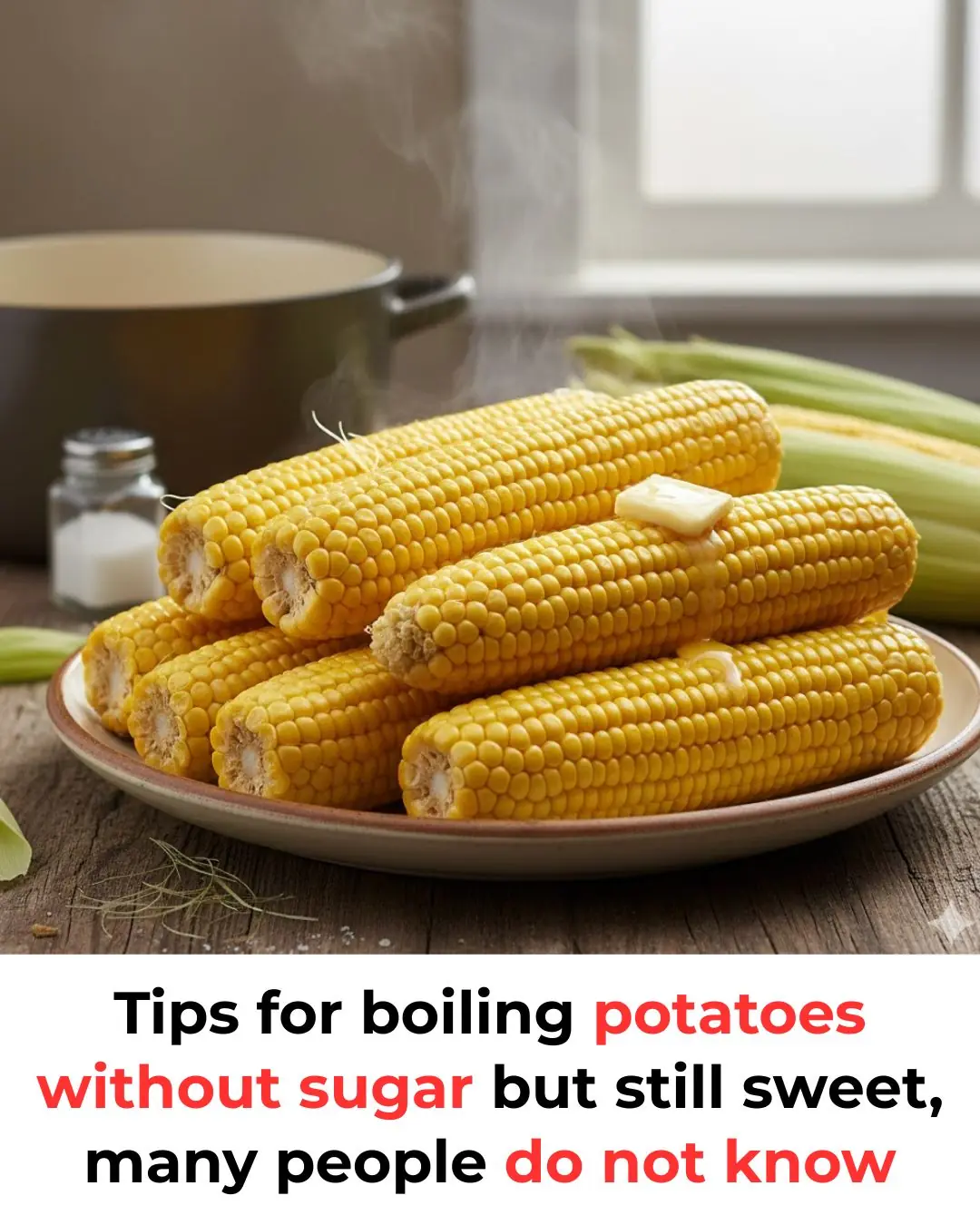 Tips for boiling potatoes without sugar but still sweet, many people do not know
