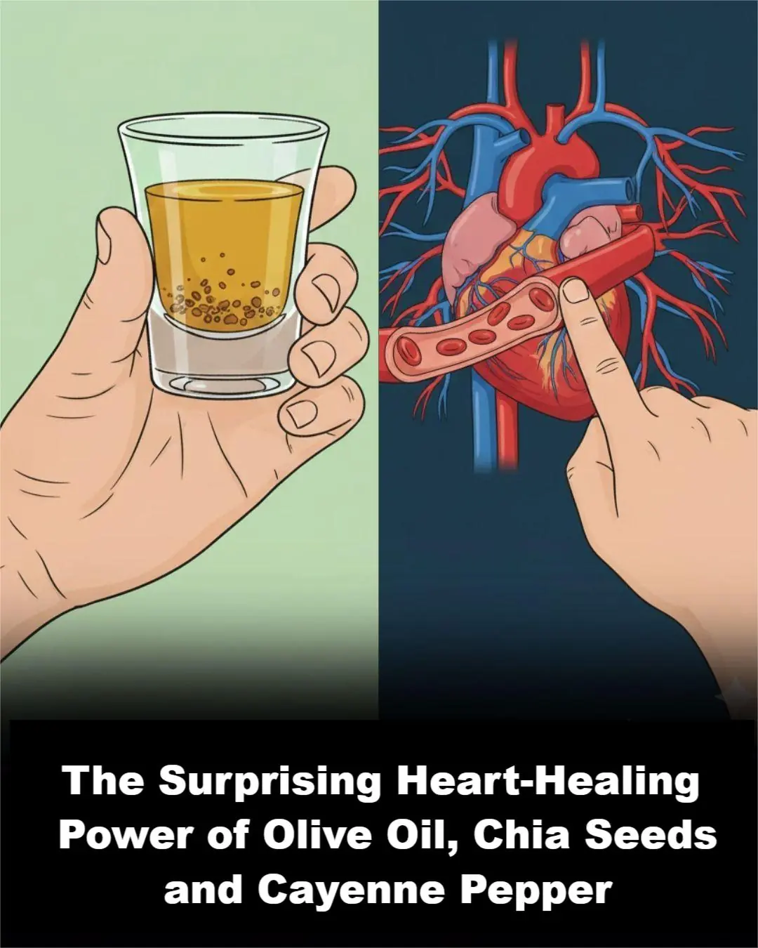 The Surprising Heart-Healing Power of Olive Oil, Chia Seeds, and Cayenne Pepper