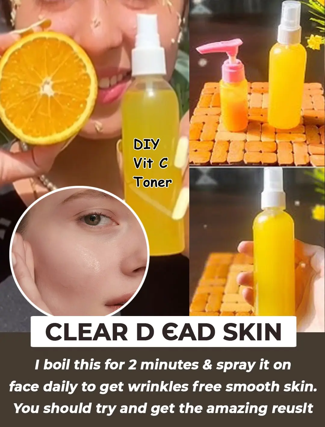 DIY Vitamin C Toner | Orange Peel Benefits for Clear Skin, Dark Spot Removal, and a Glass Skin Glow