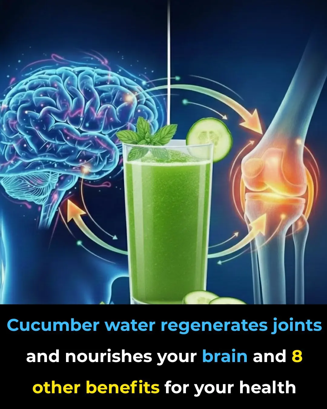 Cucumber water regenerates joints and nourishes your brain and 8 other benefits for your health