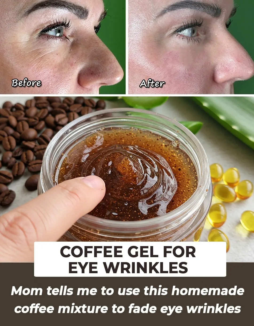 Coffee Gel For Eye Wrinkles