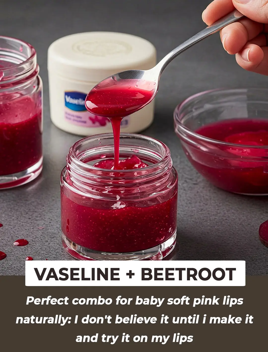 DIY Lip Balm with Vaseline and Beetroot: A Natural, Moisturizing Solution for Soft, Pink Lips