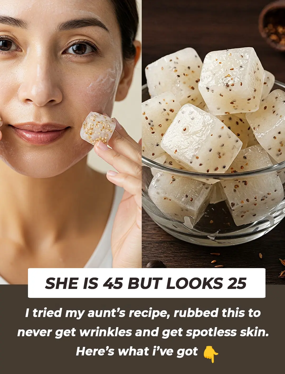 DIY Flaxseed Gel Ice cubes for Clear Skin & Large Pores