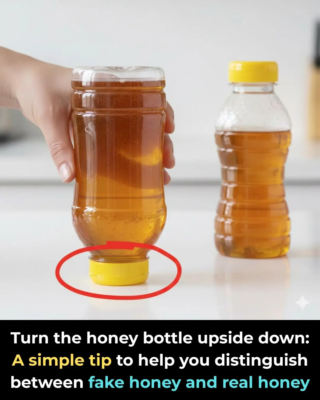 Turn the honey bottle upside down: A simple tip to help you distinguish between fake honey and real honey