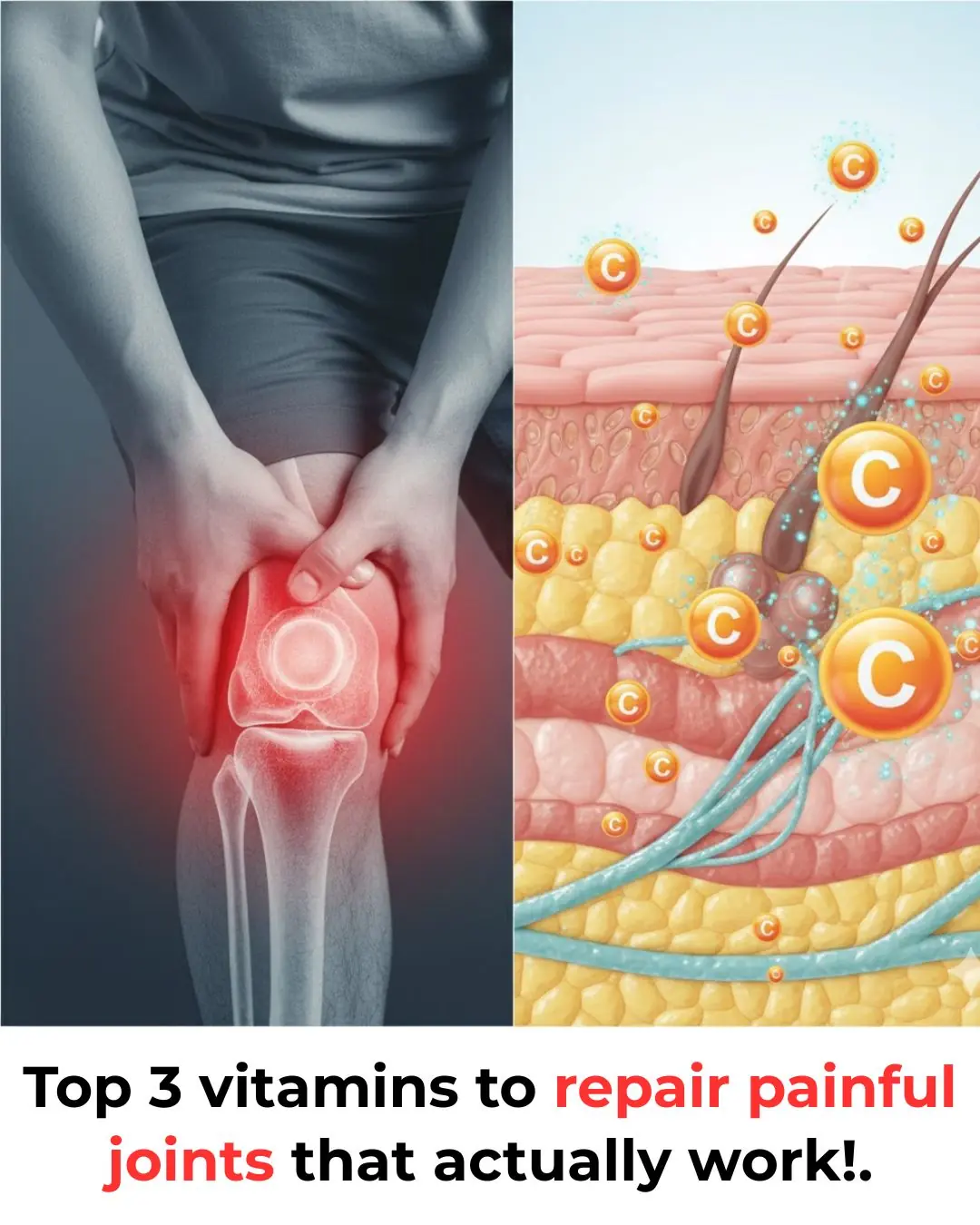 Top 3 vitamins to repair painful joints that actually work!