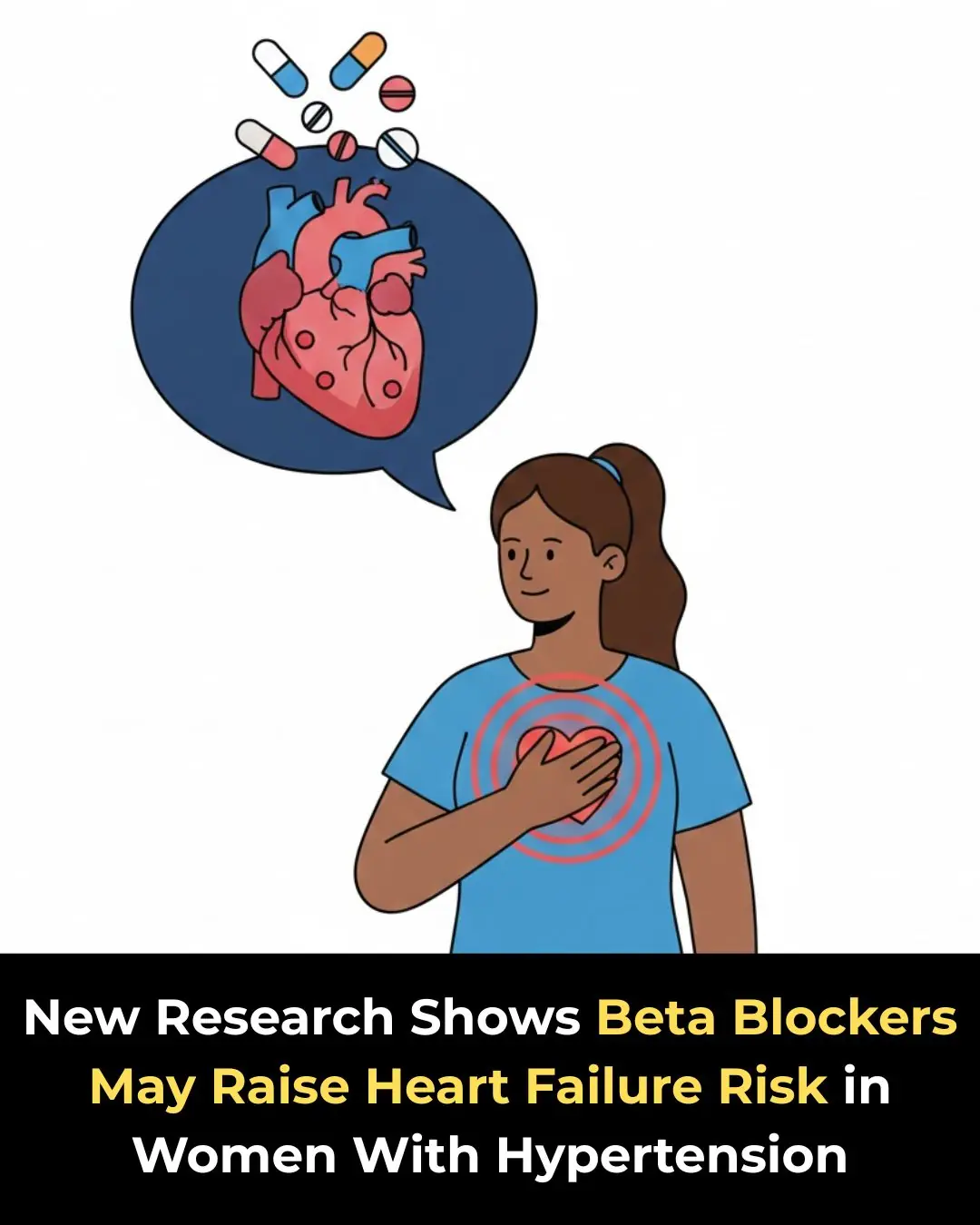 New Research Shows Beta Blockers May Raise Heart Failure Risk in Women With Hypertension