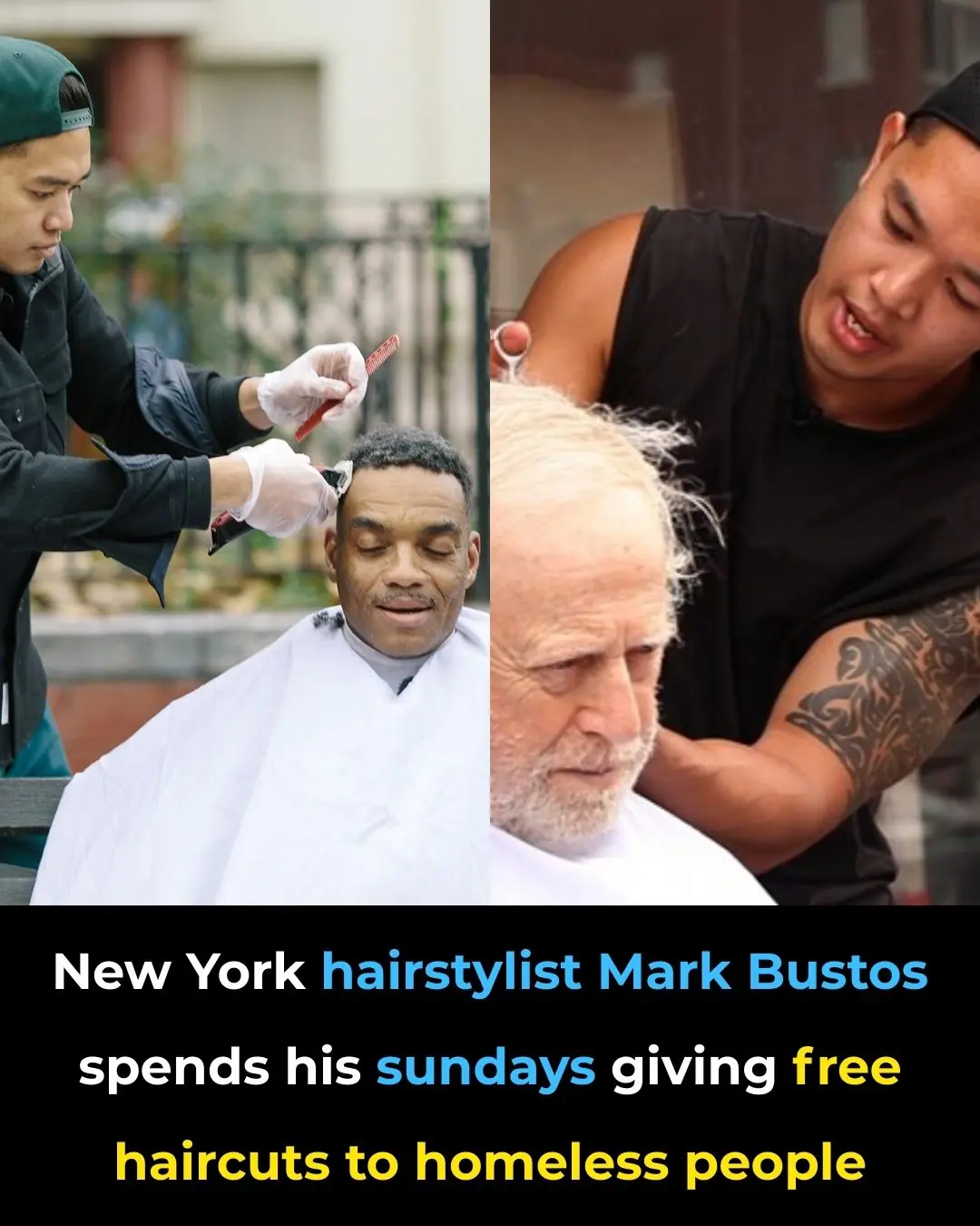 Mark Bustos: From High-End Salons to Transforming Lives on the Streets with Free Haircuts