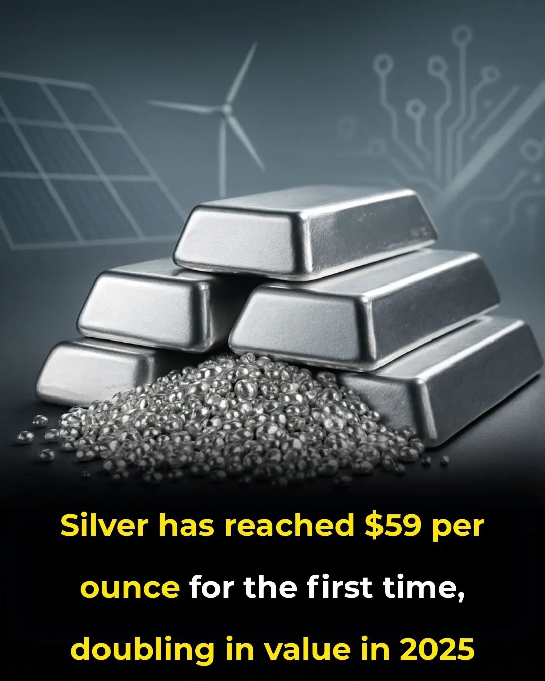 Silver Soars to $59 Per Ounce: A Historic Surge Driven by Demand and Supply Shortages