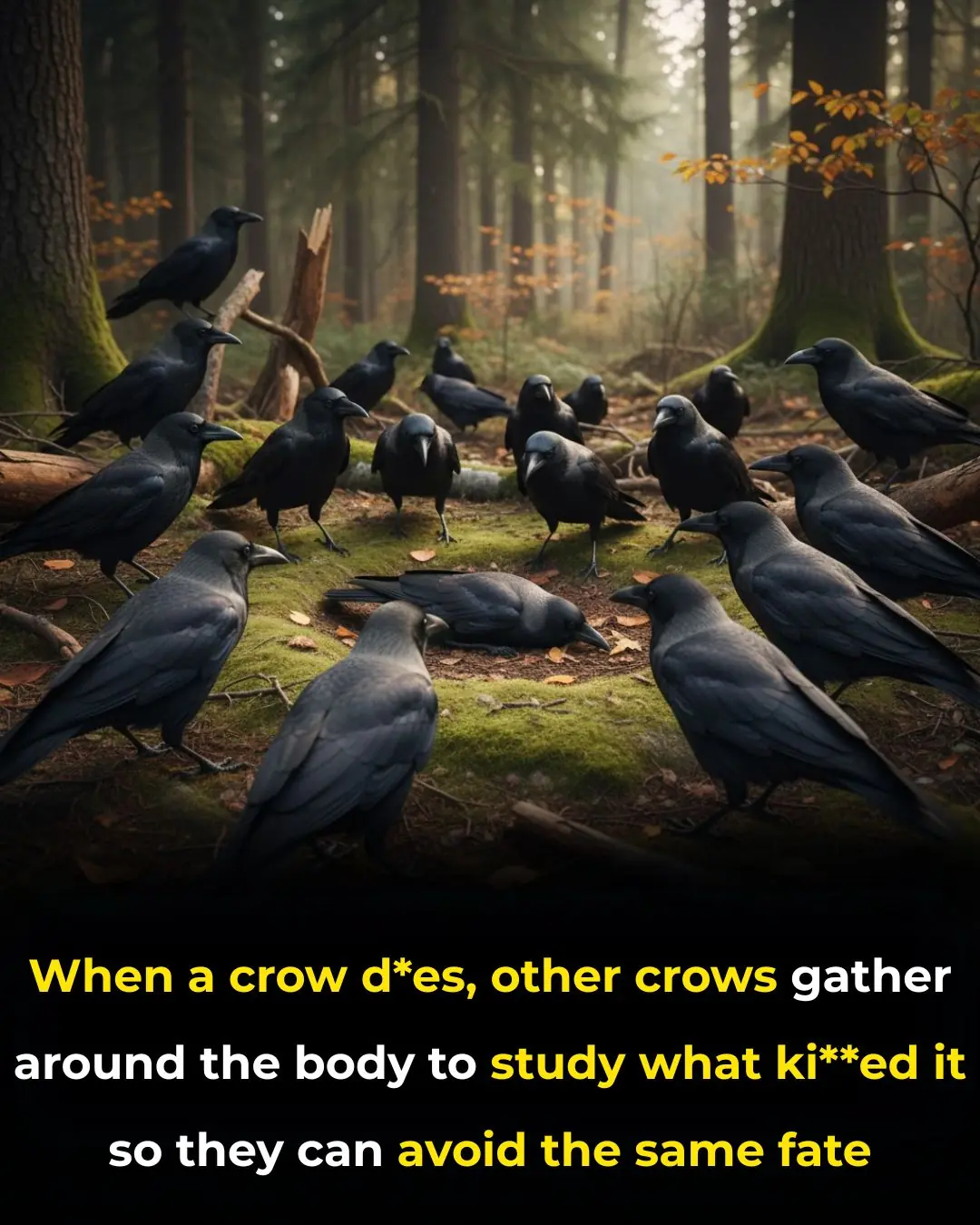 Crows Hold "Funerals" to Learn and Survive: The Remarkable Intelligence Behind Their Behavior