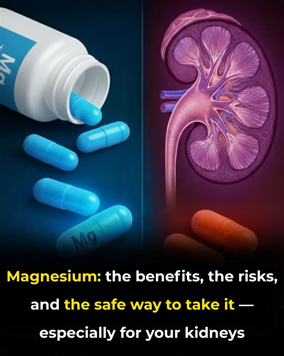 Magnesium: The Benefits, the Risks, and the Safe Way to Take It — Especially for Your Kidneys