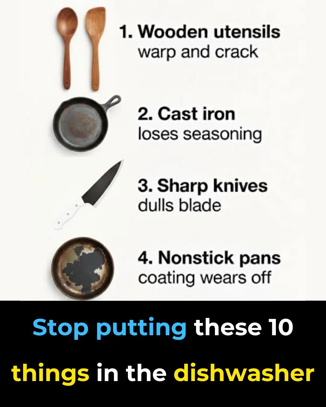 Stop Putting These 10 Things in the Dishwasher