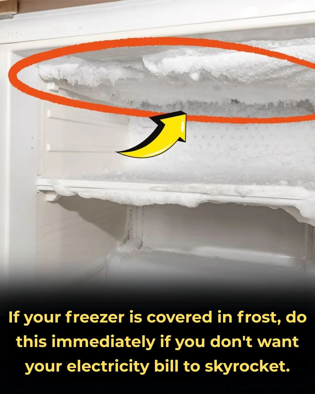 If your freezer is covered in frost, do this immediately if you don't want your electricity bill to skyrocket.