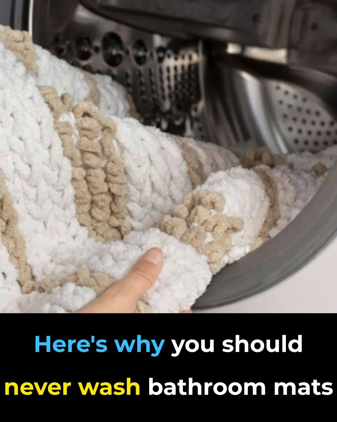 Why You Shouldn’t Be Washing Bath Mats in the Washer