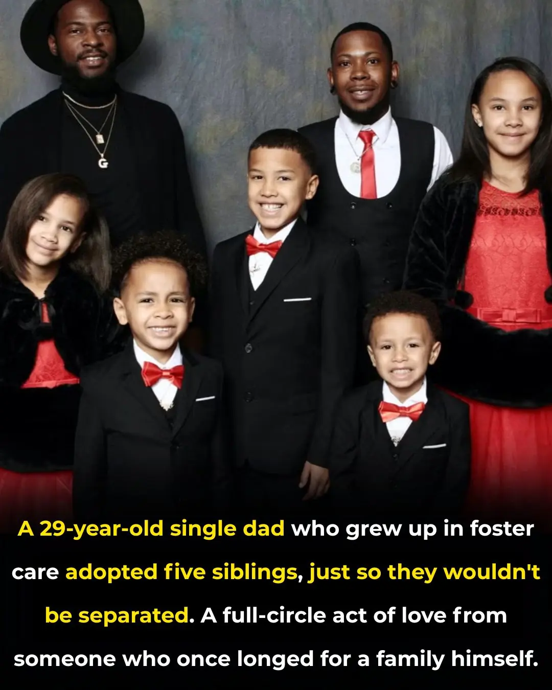 Single Father from Cincinnati Adopts Five Siblings to Keep Them Together, Inspiring Others with His Act of Love and Compassion