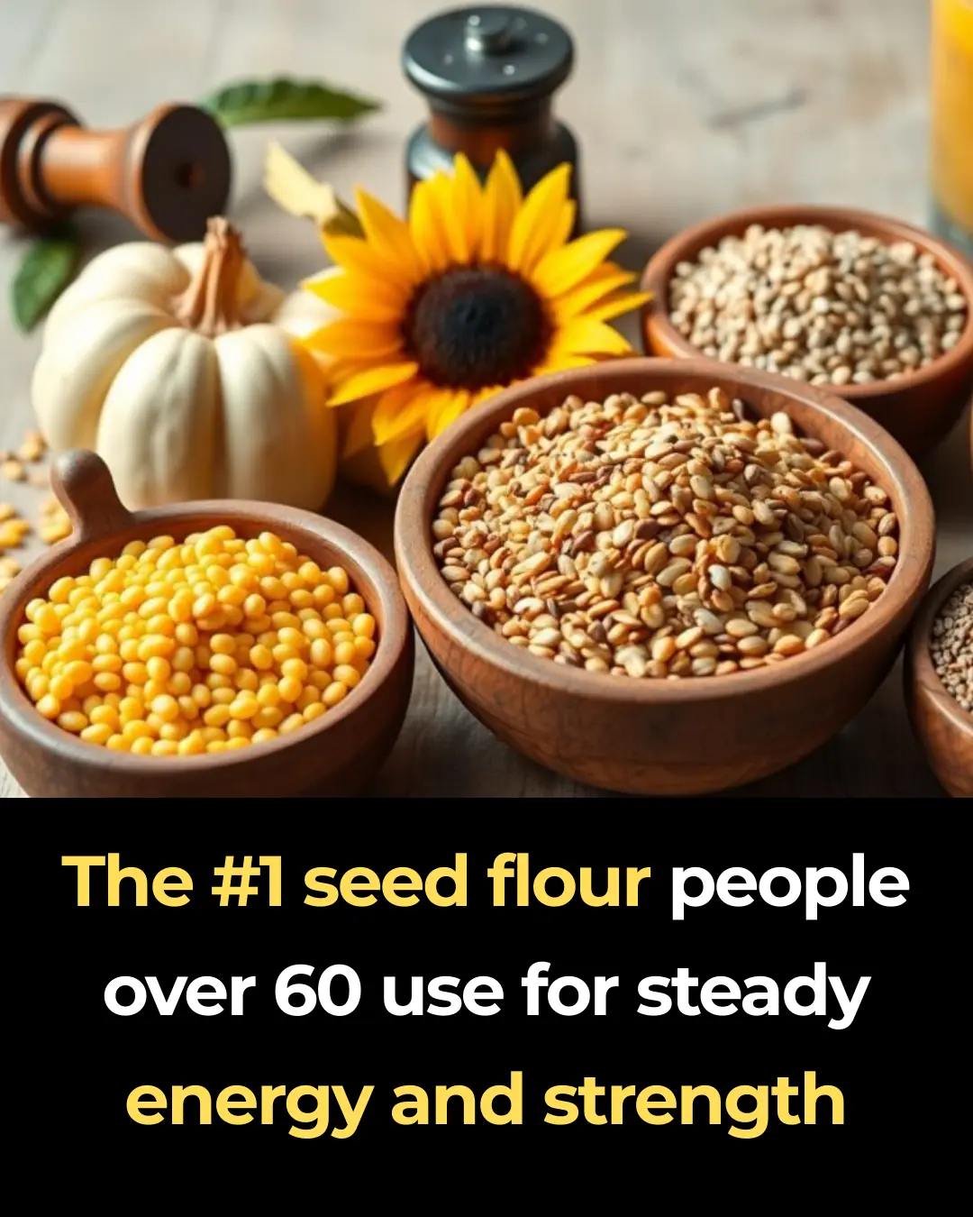 The #1 seed flour people over 60 use for steady energy and strength