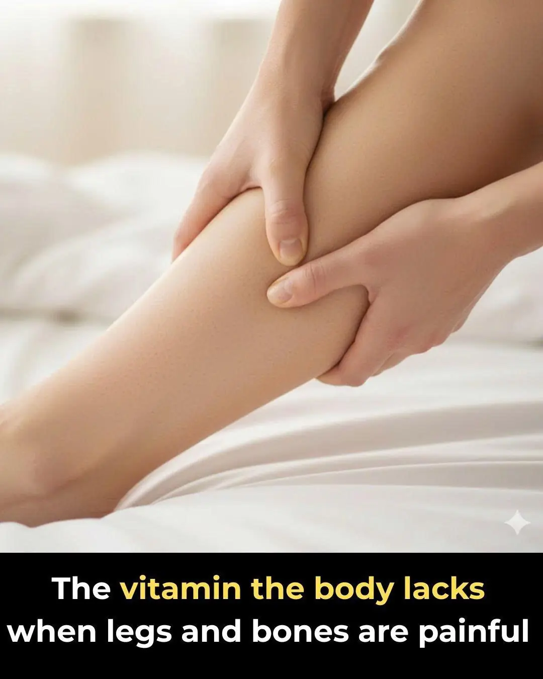 The Vitamin The Body Lacks When Legs And Bones Are Painful