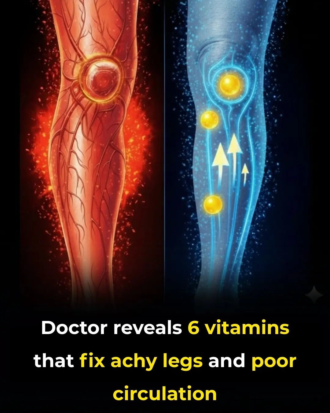 Tired of achy legs? Discover 6 vitamins that can fix varicose veins and boost circulation!