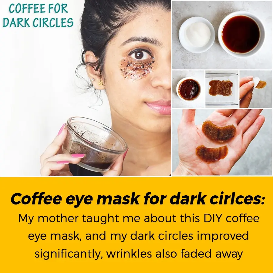 6 Coffee Eye Masks to Get Rid of Dark Circles | Under Eye Wrinkles | Eye bags & Puffy Eyes