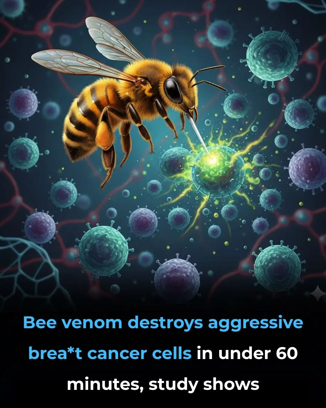 Bee Venom Shows Promise in Destroying Aggressive Breast Cancer Cells in Under 60 Minutes