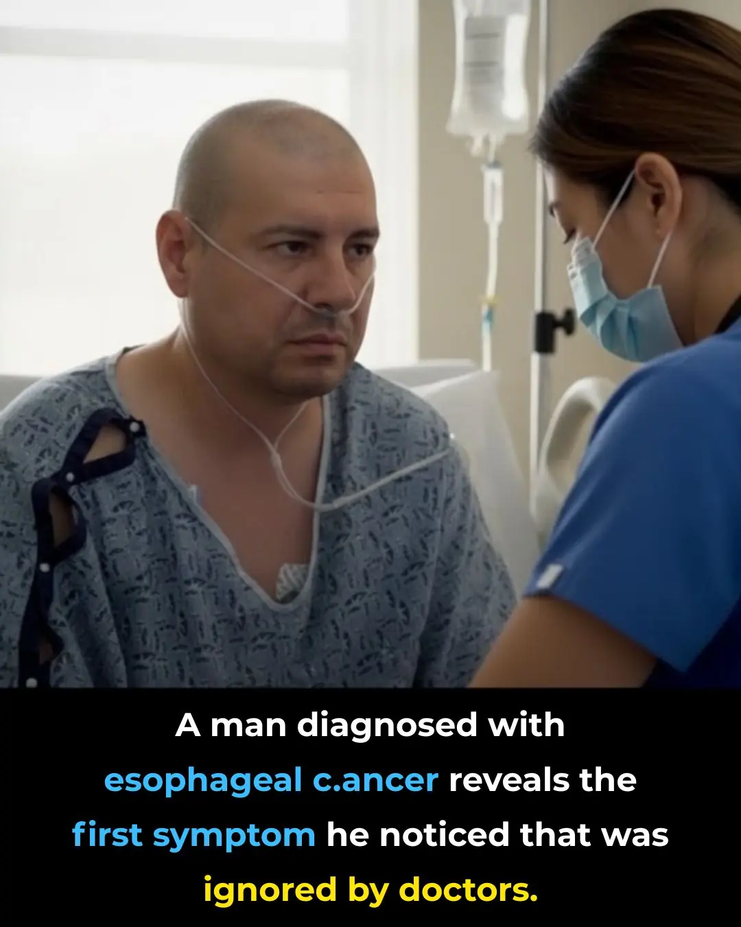 Man diagnosed with esophageal cancer reveals the first sign he noticed, but doctors ignored