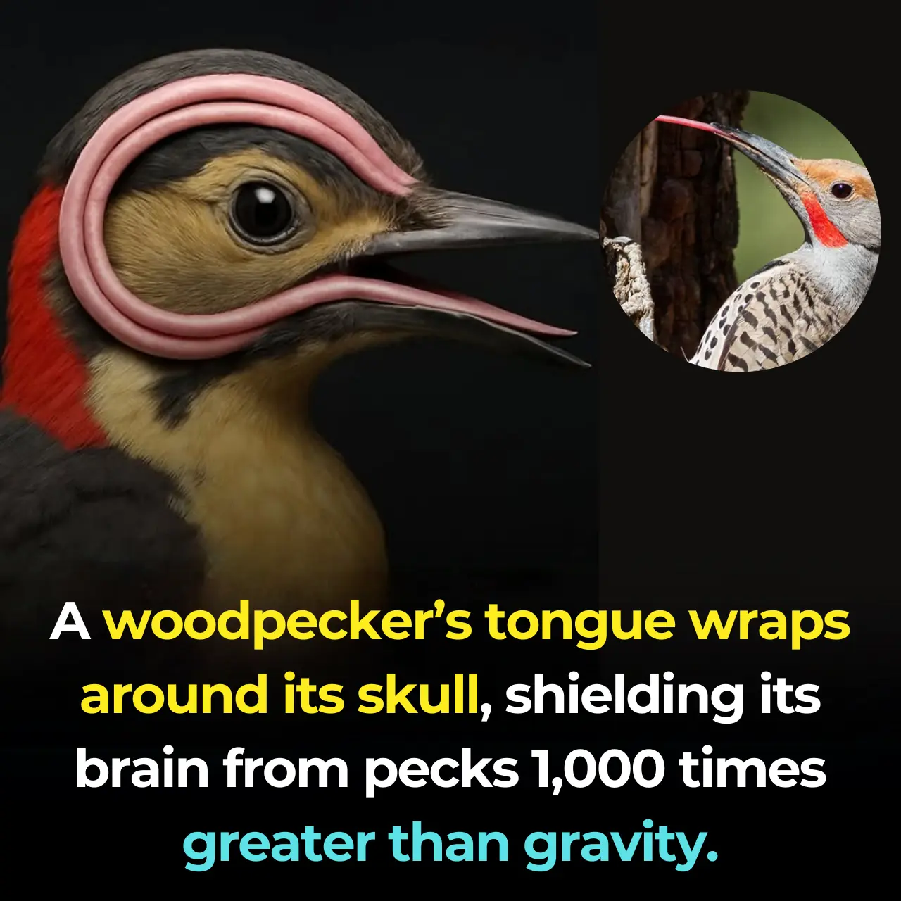 A natural wonder: the woodpecker’s tongue