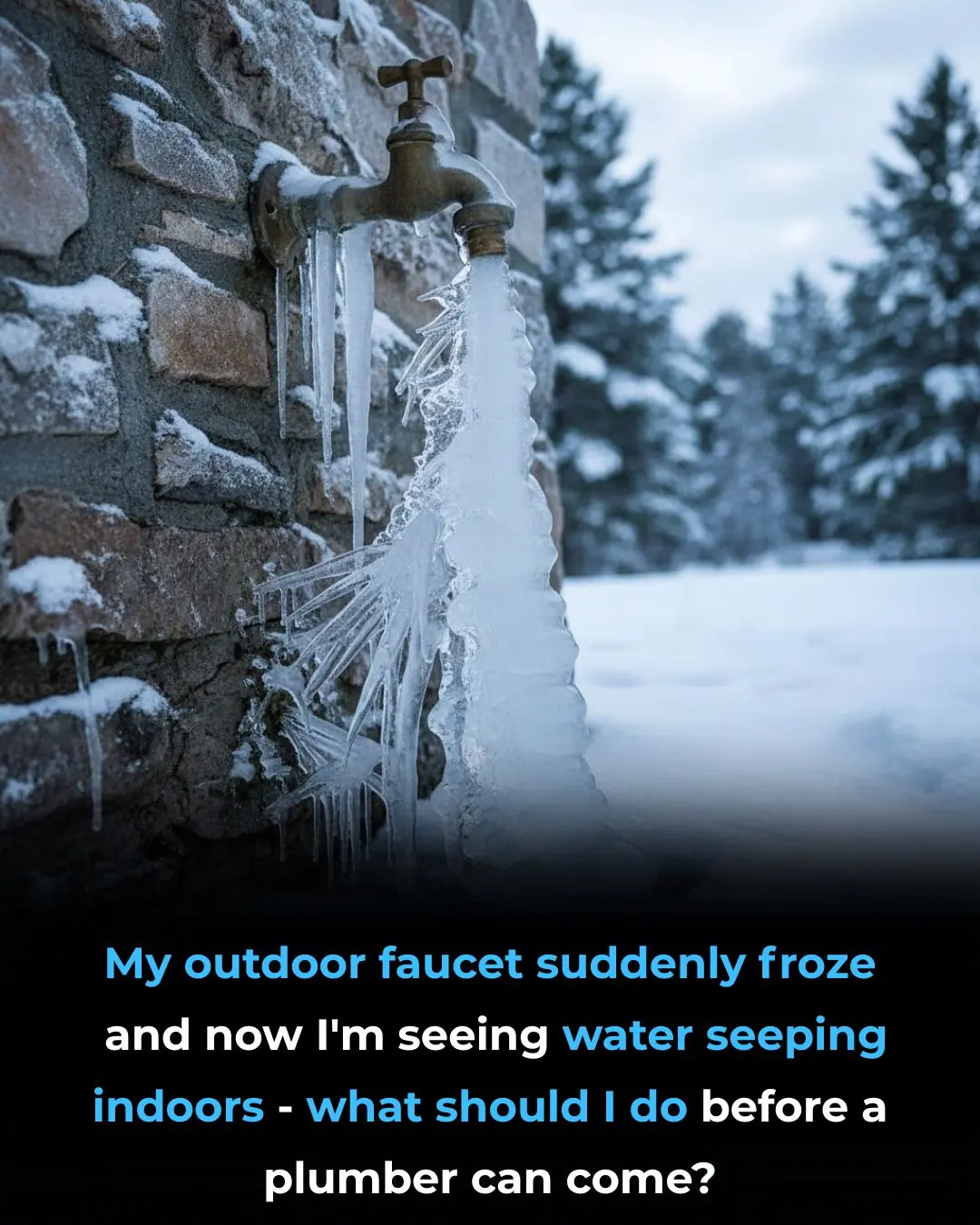 Your Outdoor Faucet Froze and Water Is Leaking Indoors — What to Do Immediately Before a Plumber Arrives