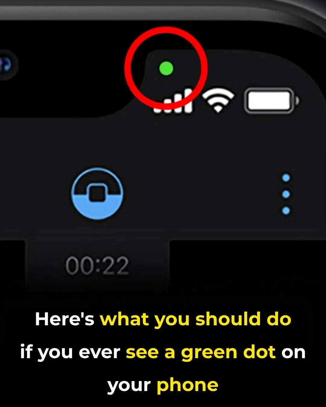 Green Dot On Your Phone