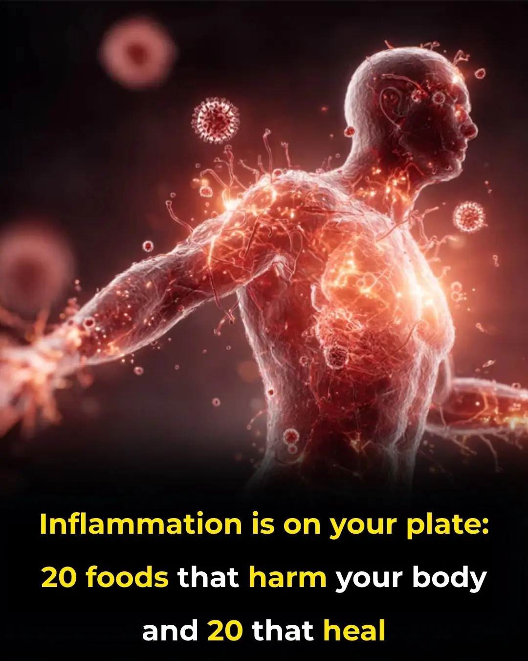 Inflammation Is On Your Plate: 20 Foods That Harm Your Body And 20 That Heal