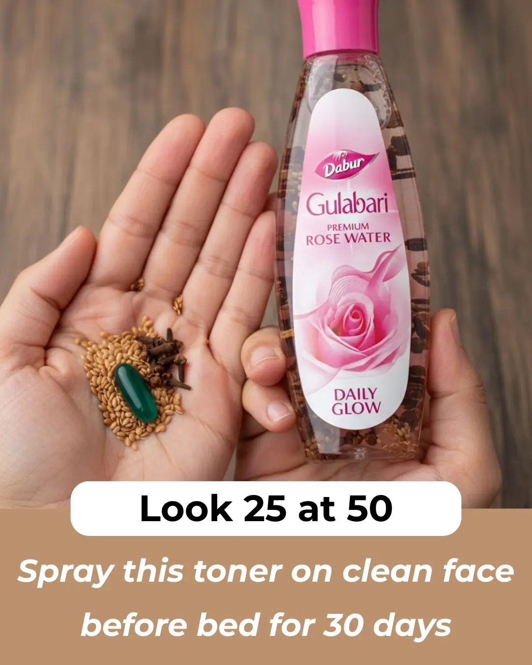 Clove, Flaxseed, and Rose Water Toner: A Natural Alternative to Botox