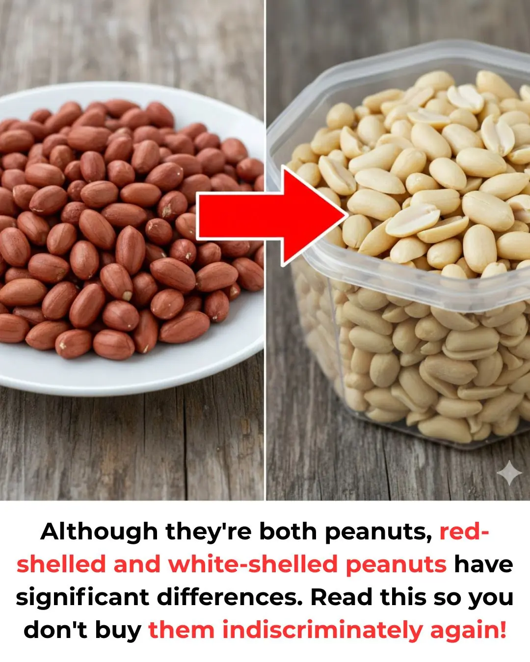 Although they're both peanuts, red-shelled and white-shelled peanuts have significant differences. Read this so you don't buy them indiscriminately again!