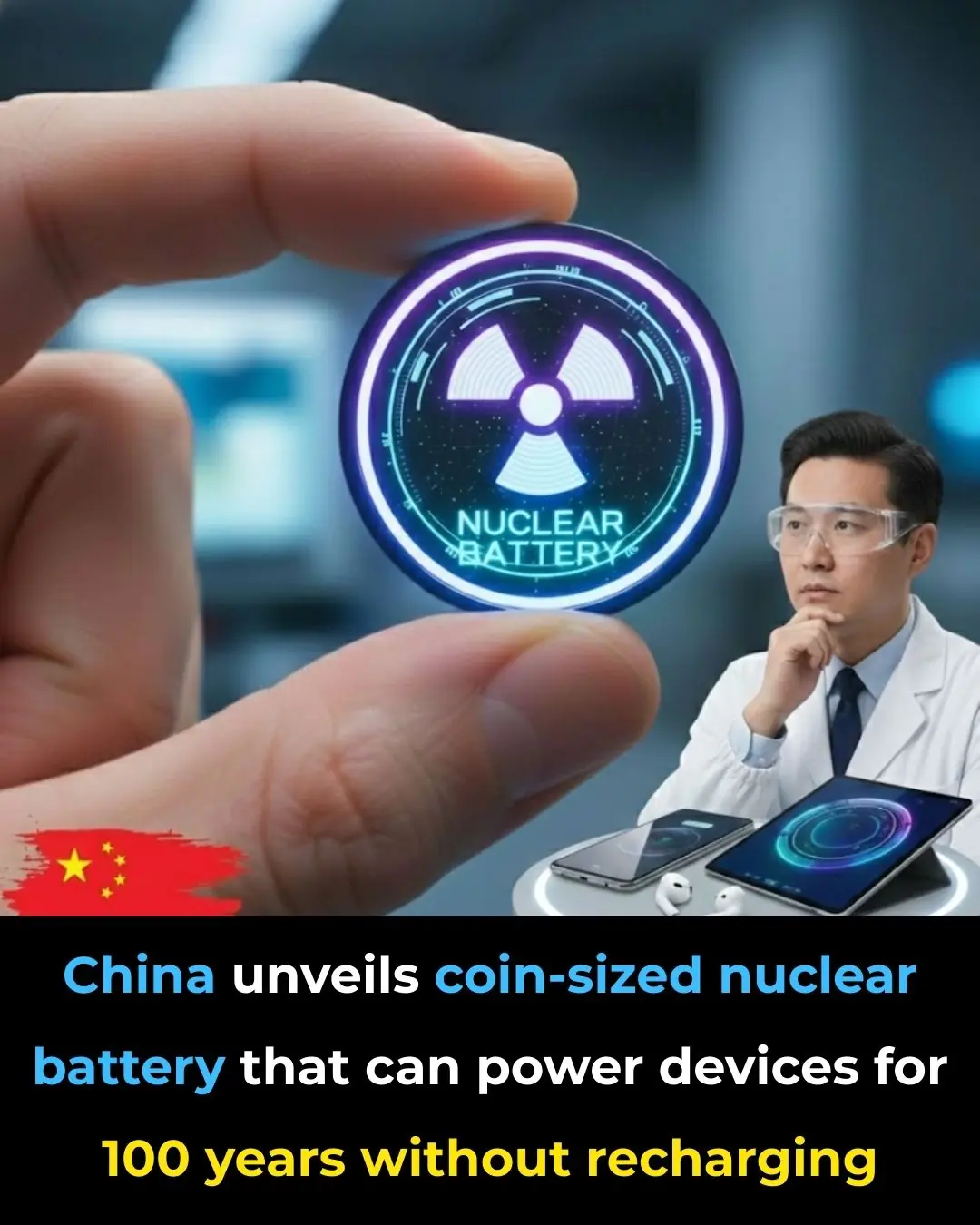 China's Betavolt Unveils Coin-Sized Nuclear Battery with a Potential 100-Year Lifespan