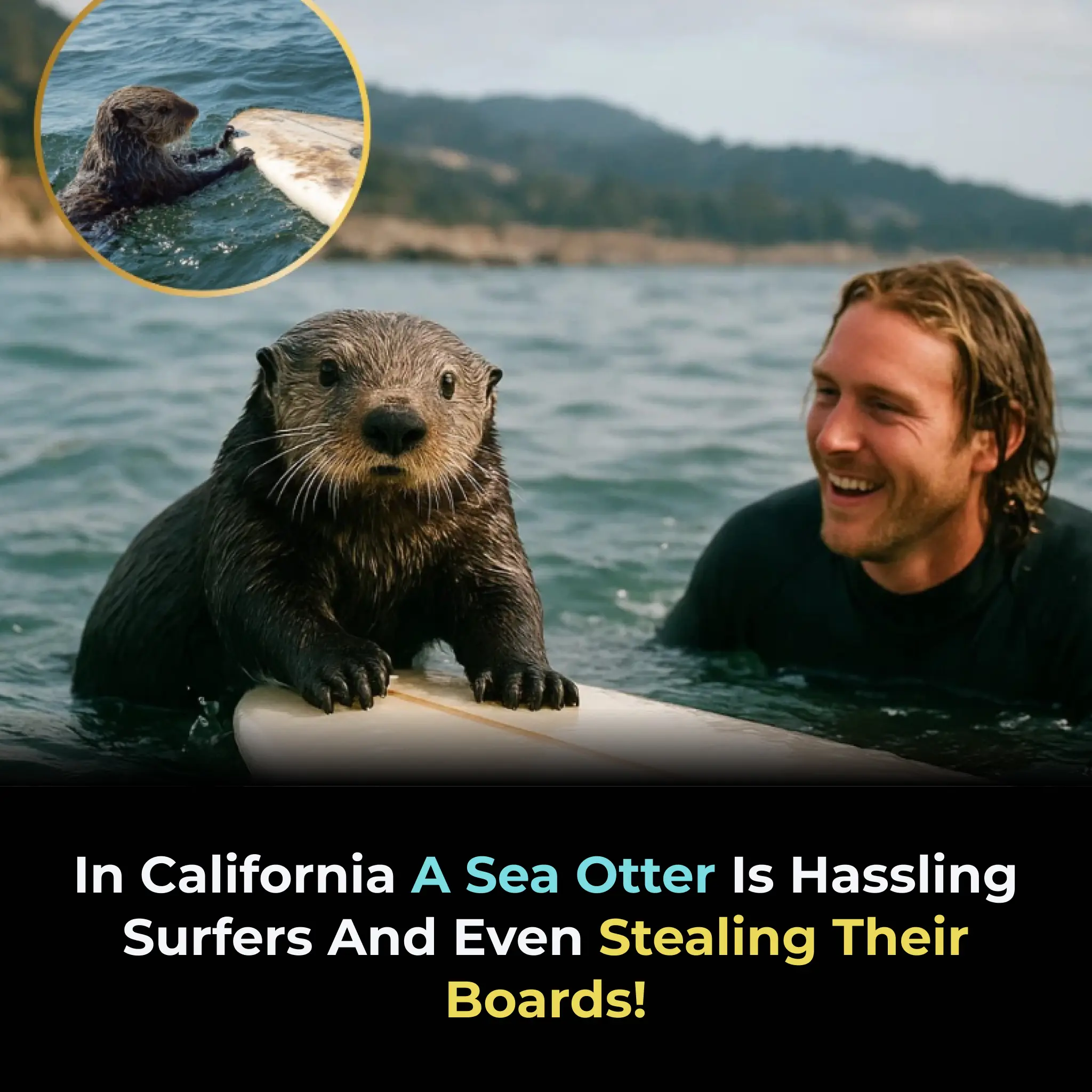 Sea Otter Takes Over Santa Cruz Surf Scene: A Bold and Unpredictable Presence