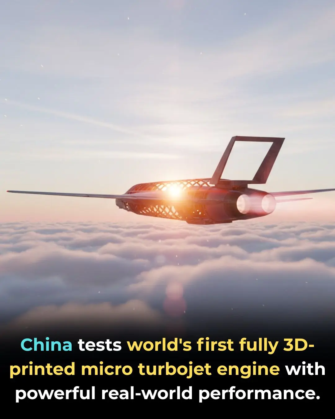 China Successfully Tests 3D-Printed Micro Turbojet Engine in Landmark Flight Achievement