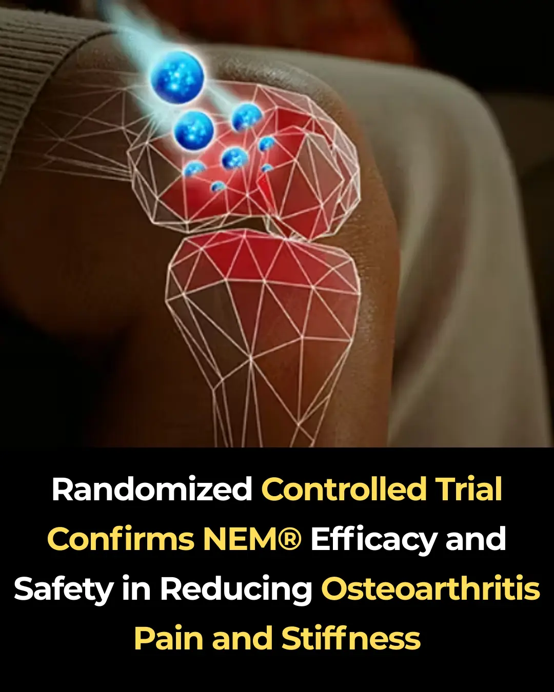 Randomized Controlled Trial Confirms NEM® Efficacy and Safety in Reducing Osteoarthritis Pain and Stiffness
