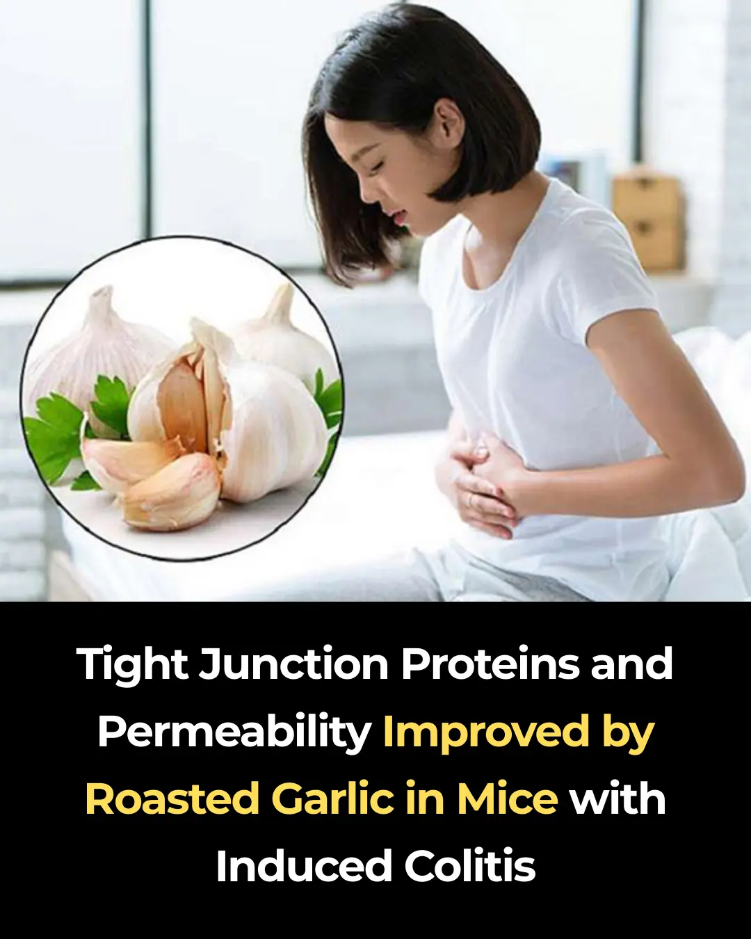 Tight Junction Proteins and Permeability Improved by Roasted Garlic in Mice with Induced Colitis