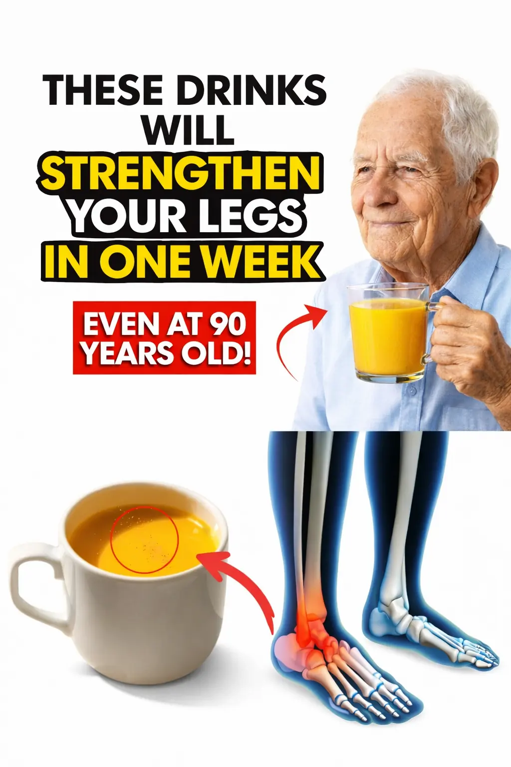Why Your Legs Show Signs of Aging First — and 3 Drinks That Can Help Keep Them Strong